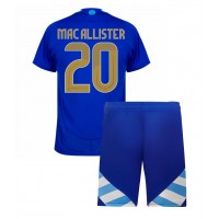 Argentina Alexis Mac Allister #20 Bortedraktsett Barn Copa America 2024 Kortermet (+ Korte bukser)